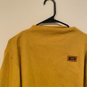 Yellow cozy long sleeve.